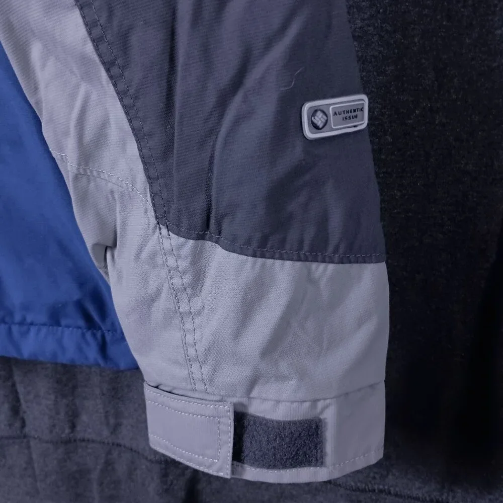 Columbia Bugaboo Colorblock Jacket Full Zip Snap Mens XL Blue Gorpcore Slouchy